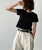 【キャナルジーン/CANAL JEAN】のEl mar コットンクロップドTシャツ ブラック|ID: prp329100004543672 ipo3291000000032641084