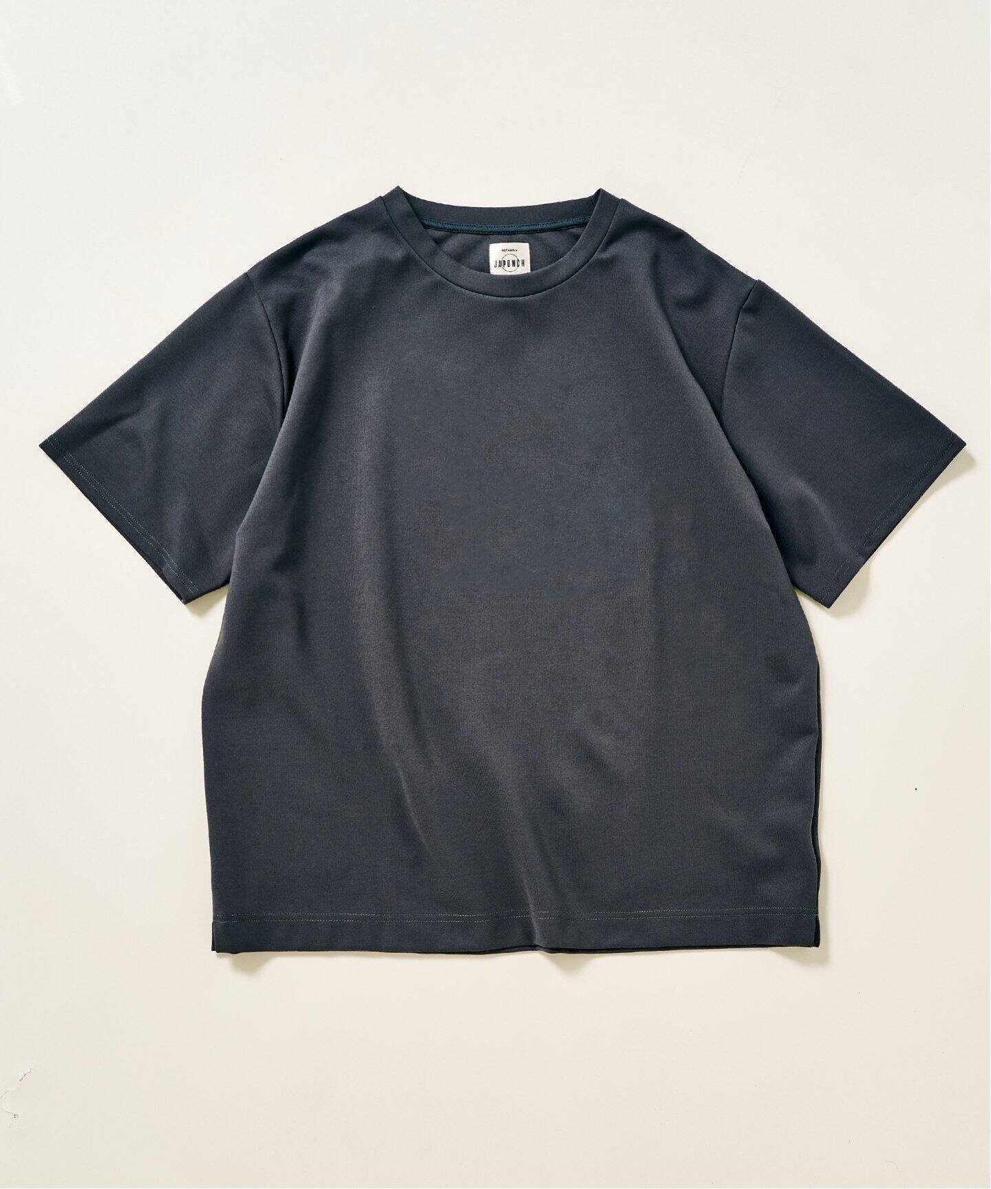 【フォーワンセブン エディフィス/417 EDIFICE】のJAPONCH / ポンチ カットソーS/S インテリア・キッズ・メンズ・レディースファッション・服の通販 founy(ファニー) 　ファッション　Fashion　レディースファッション　WOMEN　トップス・カットソー　Tops/Tshirt　カットソー　Cut and Sewn　カットソー　Cut And Sew　ストレッチ　Stretch　ベーシック　Basic　夏　Summer　定番　Standard　日本製　Made In Japan　S/S・春夏　Ss・Spring/Summer　無地　Plain Color　ブラック A|ID: prp329100004543679 ipo3291000000032333765