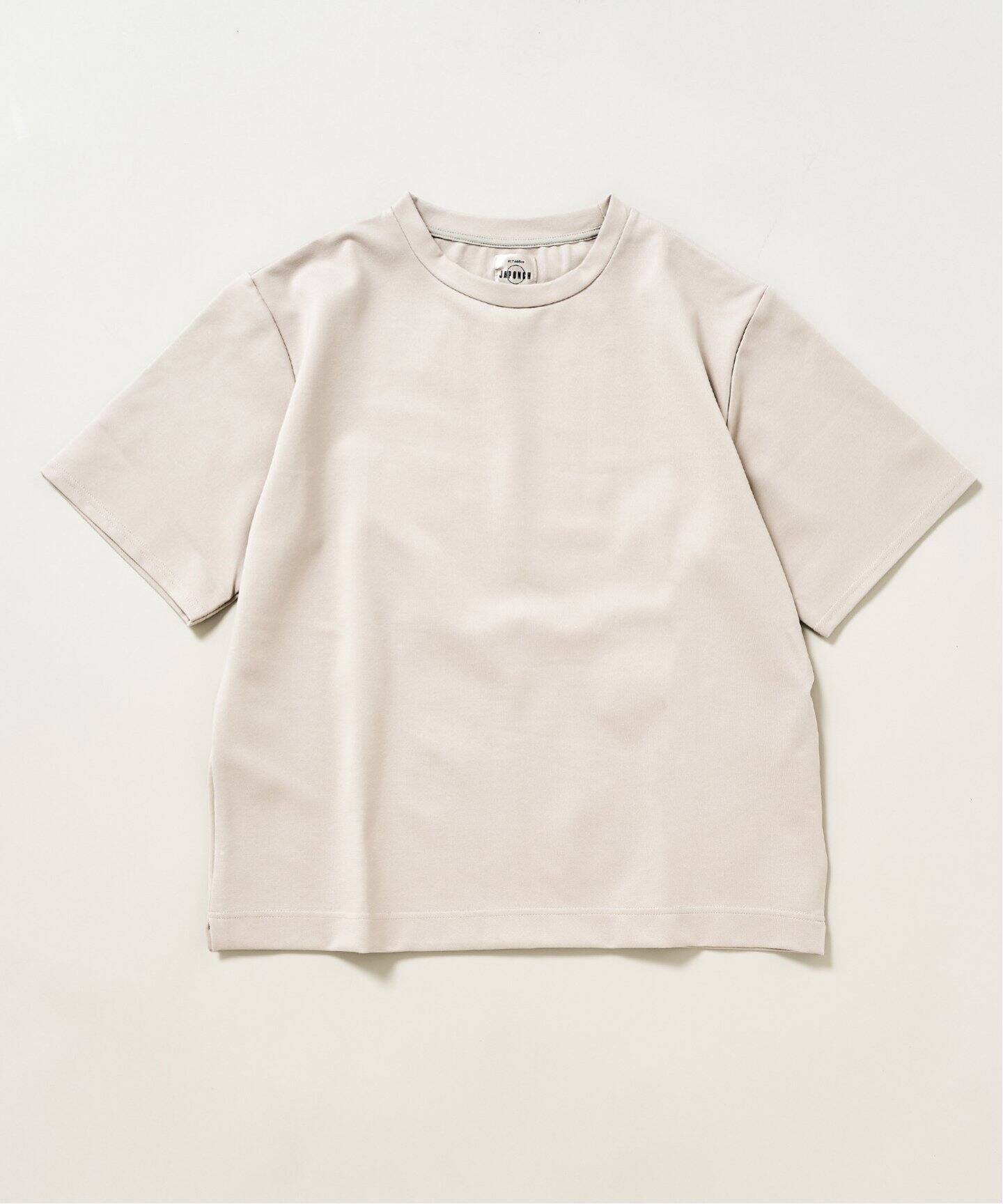 【フォーワンセブン エディフィス/417 EDIFICE】のJAPONCH / ポンチ カットソーS/S インテリア・キッズ・メンズ・レディースファッション・服の通販 founy(ファニー) 　ファッション　Fashion　レディースファッション　WOMEN　トップス・カットソー　Tops/Tshirt　カットソー　Cut and Sewn　カットソー　Cut And Sew　ストレッチ　Stretch　ベーシック　Basic　夏　Summer　定番　Standard　日本製　Made In Japan　S/S・春夏　Ss・Spring/Summer　無地　Plain Color　グレーA|ID: prp329100004543679 ipo3291000000032333766