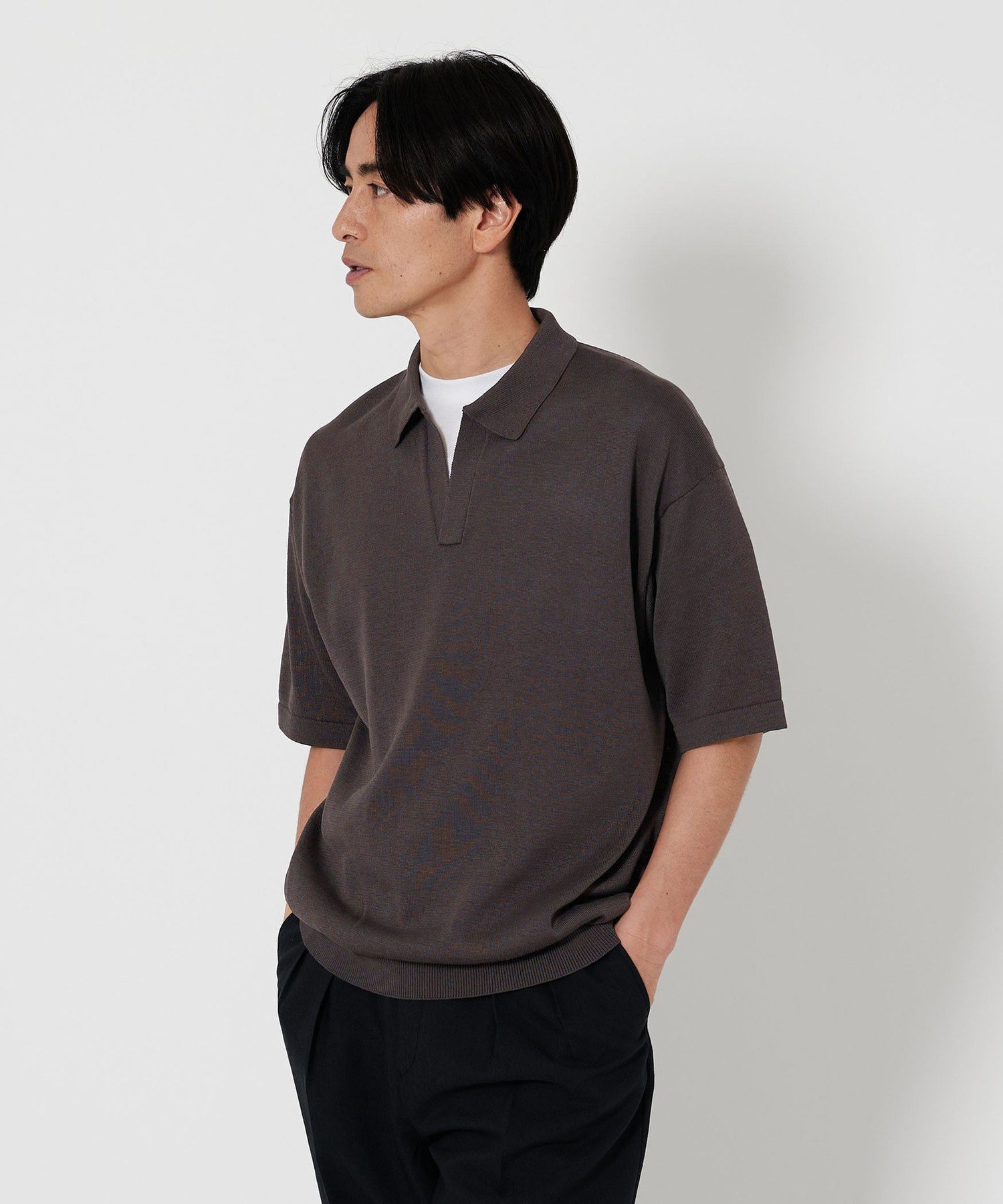 【ビューティ&ユース ユナイテッドアローズ/BEAUTY&YOUTH / UNITED ARROWS / MEN】のシャイン ギマ ポロ スキッパー ニット 人気、トレンドファッション・服の通販 founy(ファニー) 　ファッション　Fashion　メンズファッション　MEN　おすすめ　Recommend　インナー　Inner　エアリー　Airy　ショーツ　Shorts　スキッパー　Skipper　スラックス　Slacks　デニム　Denim　バルーン　Balloon　フラット　Flat　エレガント 上品　Elegant　半袖　Short Sleeve　 other-1|ID: prp329100004543681 ipo3291000000032108010