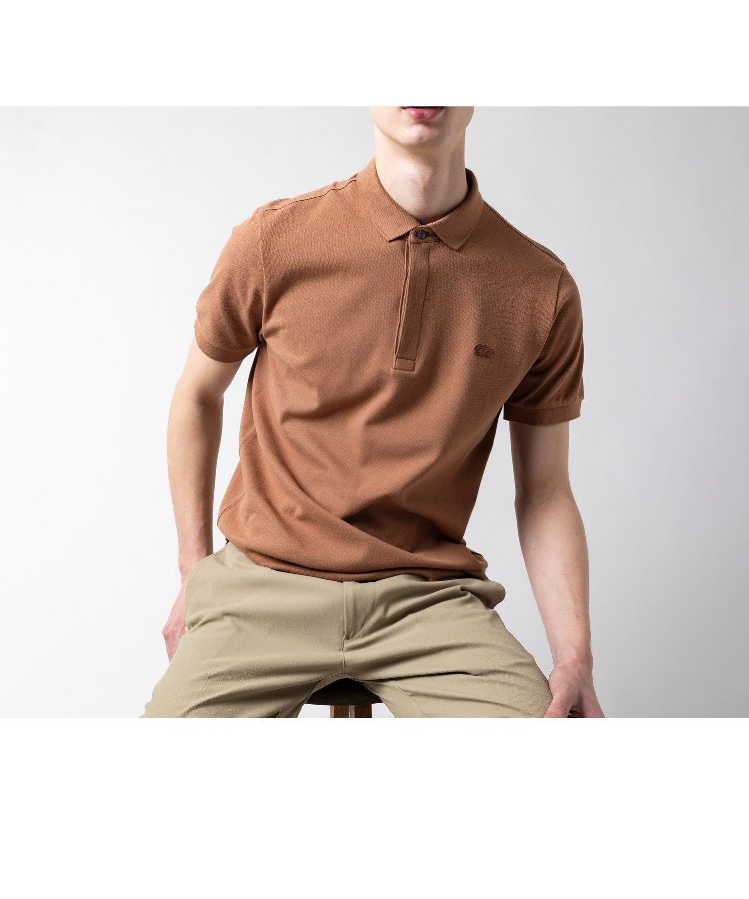 【ラコステ/LACOSTE / MEN】の『Le Paris Polo』レギュラーフィット パリポロ 比翼ポロシャツ インテリア・キッズ・メンズ・レディースファッション・服の通販 founy(ファニー) 　ファッション　Fashion　メンズファッション　MEN　エレガント 上品　Elegant　スマート　Smart　ドレス　Dress　フィット　Fit　ポロシャツ　Polo Shirt　レギュラー　Regular　チョコ|ID: prp329100004543688 ipo3291000000032108106