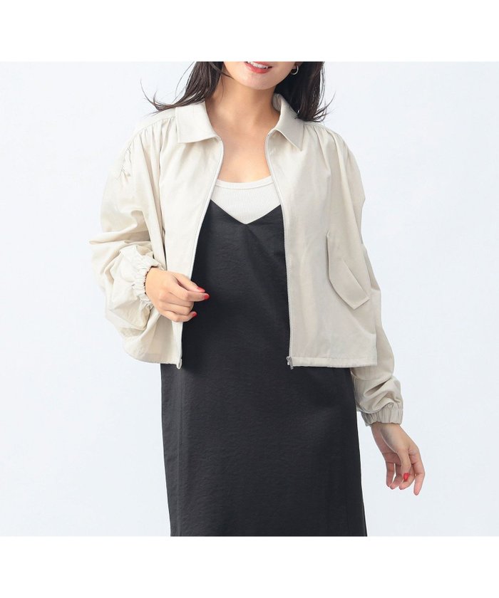【ビームス ハート/BEAMS HEART】のドロスト シャーリング ブルゾン きれいめ 25SS インテリア・キッズ・メンズ・レディースファッション・服の通販 founy(ファニー) https://founy.com/ ファッション Fashion レディースファッション WOMEN アウター Coat Outerwear ブルゾン Blouson/Jackets 2025年 2025 2025春夏・S/S Ss,Spring/Summer,2025 インナー Inner コンパクト Compact シャーリング Shirring スラックス Slacks デニム Denim ドローコード Draw Cord バランス Balance フェミニン Feminine ブルゾン Blouson エレガント 上品 Elegant |ID: prp329100004543729 ipo3291000000032108423