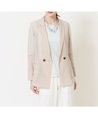 【クリスチャン オジャール/CHRISTIAN AUJARD】の軽い シアーダブルジャケット 人気、トレンドファッション・服の通販 founy(ファニー) ファッション Fashion レディースファッション WOMEN アウター Coat Outerwear ジャケット Jackets サマー Summer ジャケット Jacket ダブル Double バランス Balance ポケット Pocket マニッシュ Mannish モダン Modern おすすめ Recommend エレガント 上品 Elegant thumbnail ベージュ|ID: prp329100004543733 ipo3291000000032108474