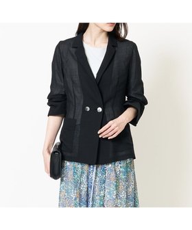 【クリスチャン オジャール/CHRISTIAN AUJARD】の軽い シアーダブルジャケット 人気、トレンドファッション・服の通販 founy(ファニー) ファッション Fashion レディースファッション WOMEN アウター Coat Outerwear ジャケット Jackets サマー Summer ジャケット Jacket ダブル Double バランス Balance ポケット Pocket マニッシュ Mannish モダン Modern おすすめ Recommend エレガント 上品 Elegant |ID:prp329100004543733