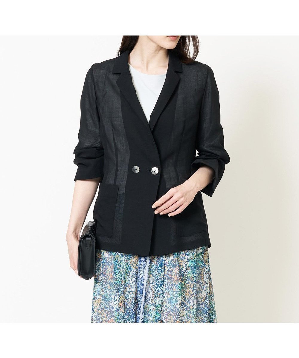 【クリスチャン オジャール/CHRISTIAN AUJARD】の軽い シアーダブルジャケット 人気、トレンドファッション・服の通販 founy(ファニー) 　ファッション　Fashion　レディースファッション　WOMEN　アウター　Coat Outerwear　ジャケット　Jackets　サマー　Summer　ジャケット　Jacket　ダブル　Double　バランス　Balance　ポケット　Pocket　マニッシュ　Mannish　モダン　Modern　おすすめ　Recommend　エレガント 上品　Elegant　 other-1|ID: prp329100004543733 ipo3291000000032198896