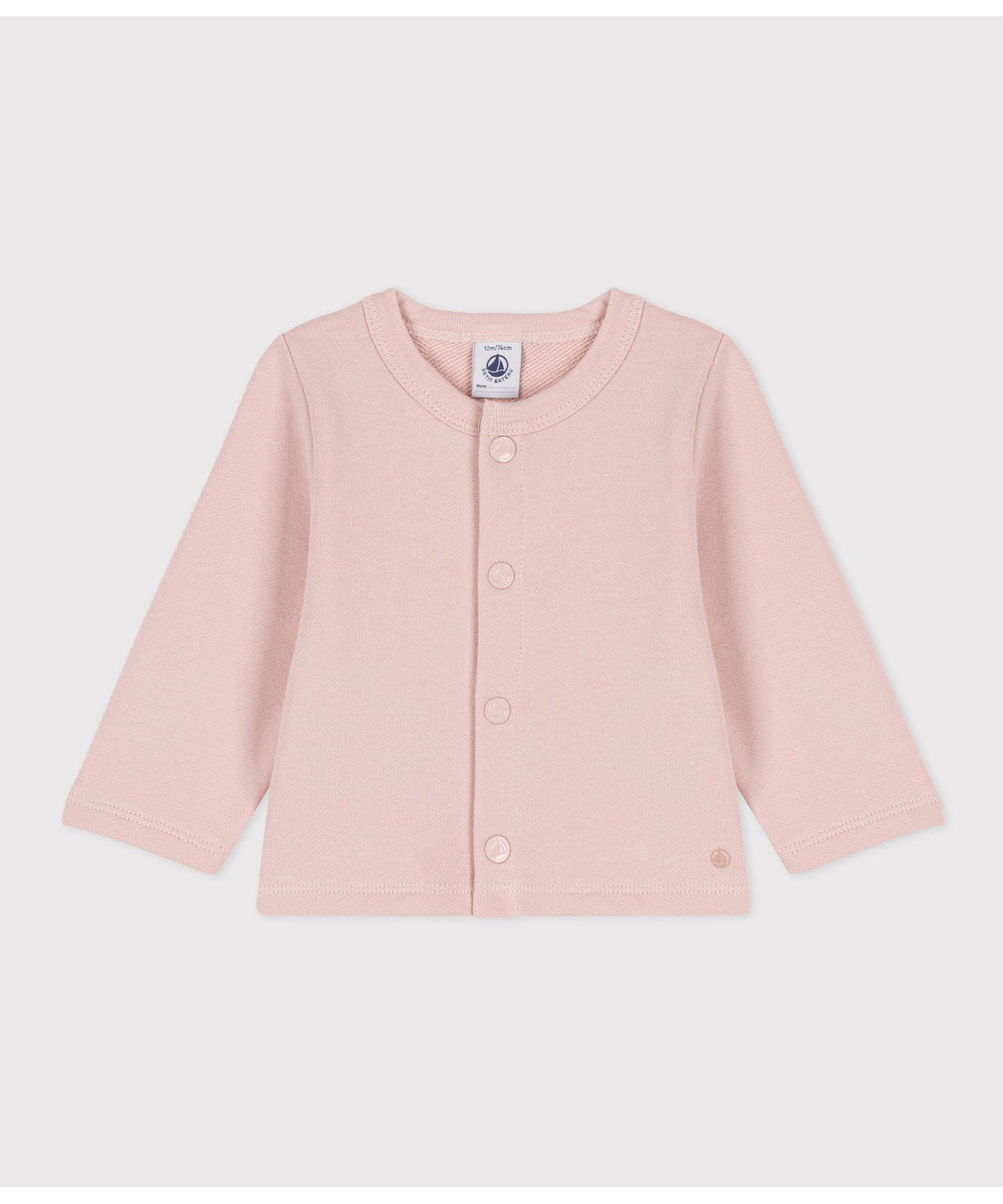 【プチバトー/PETIT BATEAU / KIDS】のスウェットカーディガン インテリア・キッズ・メンズ・レディースファッション・服の通販 founy(ファニー) 　ファッション　Fashion　キッズファッション　KIDS　カーディガン　Cardigan　ベーシック　Basic　モチーフ　Motif　ソルトピンク|ID: prp329100004543734 ipo3291000000032108481