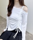 【イング/INGNI】のINGNI/アシメドロストカットソー オフホワイト|ID:prp329100004543777