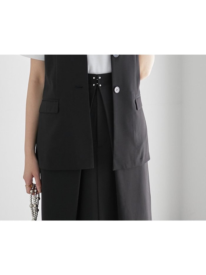 【テチチ/Te chichi】の麻調バックオープンジレ(セットアップ可)《2025summer catalog item》 インテリア・キッズ・メンズ・レディースファッション・服の通販 founy(ファニー) https://founy.com/ ファッション Fashion レディースファッション Fashion for Women アウター Coat / Outerwear Collection トップス・カットソー Cut & Sew Tops ベスト&ジレ / 重ね着スタイル Vests & Gilets バッグ Bags 2025年 2025 2025春夏・S/S Spring/Summer 2025 SS25 おすすめ Recommended / Our Picks カシュクール Wrap Design セットアップ Set-Up, Coordinated Outfit フロント Front, Front Design 夏 Summer 雑誌 Magazine, Fashion Magazine |ID: prp329100004543794 ipo3291000000032647887
