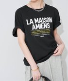 【スローブ イエナ/SLOBE IENA】のLA HUTTE/ラ ユット SLOBE別注 ロゴTEE 人気、トレンドファッション・服の通販 founy(ファニー) ファッション Fashion レディースファッション Fashion for Women 別注 Limited Edition, Custom Order thumbnail ブラック|ID: prp329100004543807 ipo3291000000032971509