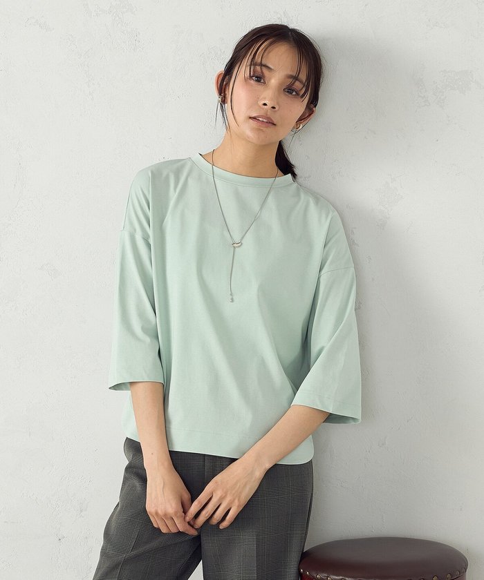 【コムサイズム/COMME CA ISM】の7分袖シンプルカットソー インテリア・キッズ・メンズ・レディースファッション・服の通販 founy(ファニー) https://founy.com/ ファッション Fashion レディースファッション WOMEN トップス・カットソー Tops/Tshirt カットソー Cut and Sewn おすすめ Recommend シンプル Simple エレガント 上品 Elegant 夏 Summer 春 Spring S/S・春夏 Ss・Spring/Summer |ID: prp329100004543815 ipo3291000000032255254