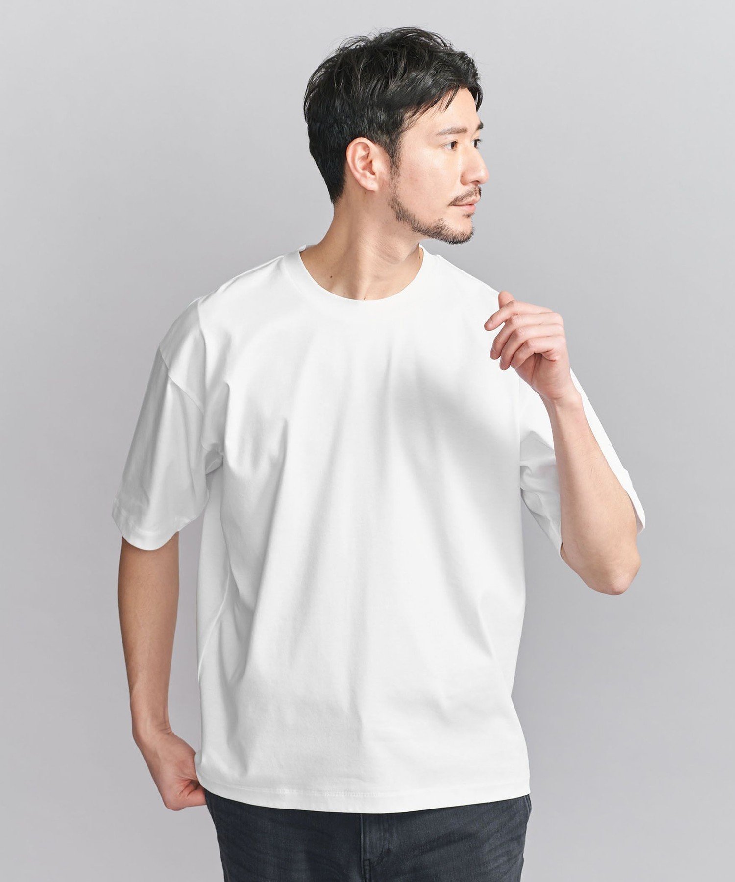 【ビューティ&ユース ユナイテッドアローズ/BEAUTY&YOUTH / UNITED ARROWS / MEN】の【WEB限定 WARDROBE SMART】NORITAKE リラックス テーパード Tシャツ インテリア・キッズ・メンズ・レディースファッション・服の通販 founy(ファニー) 　ファッション　Fashion　メンズファッション　Men's Style Online　スマート　Smart　テーパード　Tapered　ファブリック　Fabric　リラックス　Relax　WHITE|ID: prp329100004543831 ipo3291000000032628130