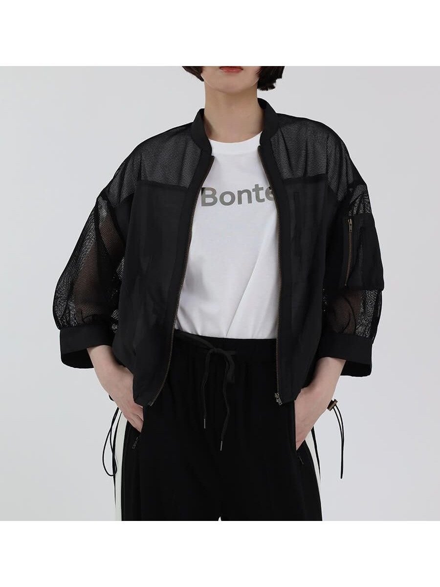 【ラシュッド/LASUD】のミリタリーメッシュショートブルゾン 人気、トレンドファッション・服の通販 founy(ファニー) 　ファッション　Fashion　レディースファッション　Fashion for Women　アウター　Coat / Outerwear Collection　ブルゾンジャケット・スポーティアウター　Blouson Jackets　おすすめ　Recommended / Our Picks　インナー　Innerwear　ショート　Short, Short Length　ブルゾン　Blouson, Bomber Jacket　メッシュ　Mesh, Net Fabric　夏　Summer　 other-1|ID: prp329100004543840 ipo3291000000032628667