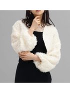 【ラシュッド/LASUD】のフェザーチュールボレロ 人気、トレンドファッション・服の通販 founy(ファニー) ファッション Fashion レディースファッション WOMEN アウター Coat Outerwear ボレロ Bolero jackets クロップド Cropped コンパクト Compact スリーブ Sleeve チュール Tulle バルーン Balloon ベーシック Basic thumbnail オフホワイト|ID: prp329100004543844 ipo3291000000032109111