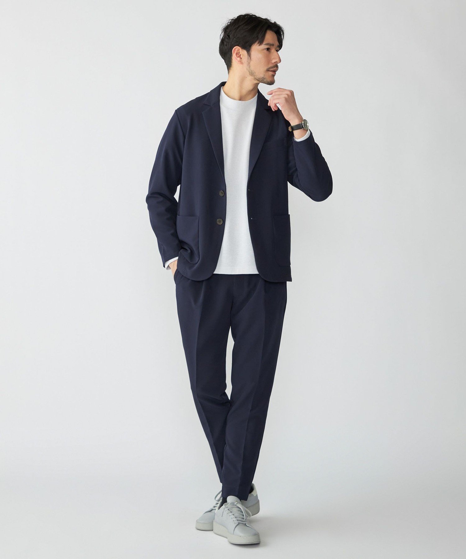 【シップス/SHIPS / MEN】の【WEB限定】SHIPS 手洗い可能 ダブルクロス セットアップ (ジャケット+イージーパンツ) 人気、トレンドファッション・服の通販 founy(ファニー) 　ファッション　Fashion　メンズファッション　Fashion for Men　ボトムス　Bottoms　カットソー　Cut and Sewn Top　軽量　Lightweight, Ultra Light　シンプル　Simple, Minimal　ジャケット　Jacket, Outerwear　ストレッチ　Stretch, Stretchy Fabric　スーツ　Suit, Formalwear　セットアップ　Set-Up, Coordinated Outfit　ダウン　Down, Puffer　ダブル　Double, Double-Breasted　テーパード　Tapered, Tapered Pants　ドローストリング　Drawstring, Pull Cord　ポケット　Pocket, Pocket Detail　おすすめ　Recommended / Our Picks　ビジネス 仕事 通勤　Business / Work / Commuting　 other-1|ID: prp329100004543854 ipo3291000000033312403