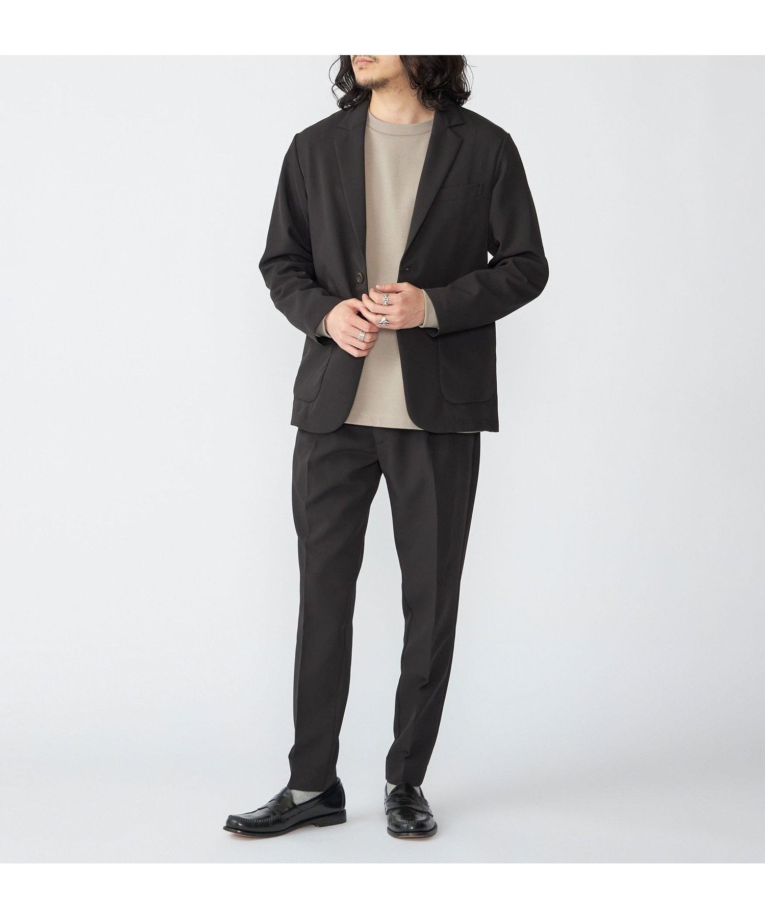 【シップス/SHIPS / MEN】の【WEB限定】SHIPS 手洗い可能 ダブルクロス セットアップ (ジャケット+イージーパンツ) インテリア・キッズ・メンズ・レディースファッション・服の通販 founy(ファニー) 　ファッション　Fashion　メンズファッション　Fashion for Men　ボトムス　Bottoms　カットソー　Cut and Sewn Top　軽量　Lightweight, Ultra Light　シンプル　Simple, Minimal　ジャケット　Jacket, Outerwear　ストレッチ　Stretch, Stretchy Fabric　スーツ　Suit, Formalwear　セットアップ　Set-Up, Coordinated Outfit　ダウン　Down, Puffer　ダブル　Double, Double-Breasted　テーパード　Tapered, Tapered Pants　ドローストリング　Drawstring, Pull Cord　ポケット　Pocket, Pocket Detail　おすすめ　Recommended / Our Picks　ビジネス 仕事 通勤　Business / Work / Commuting　ブラック|ID: prp329100004543854 ipo3291000000033312405