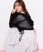 【その他のブランド/Other】のサイドリボンシアーパーカー ブラック|ID: prp329100004543862 ipo3291000000032752137