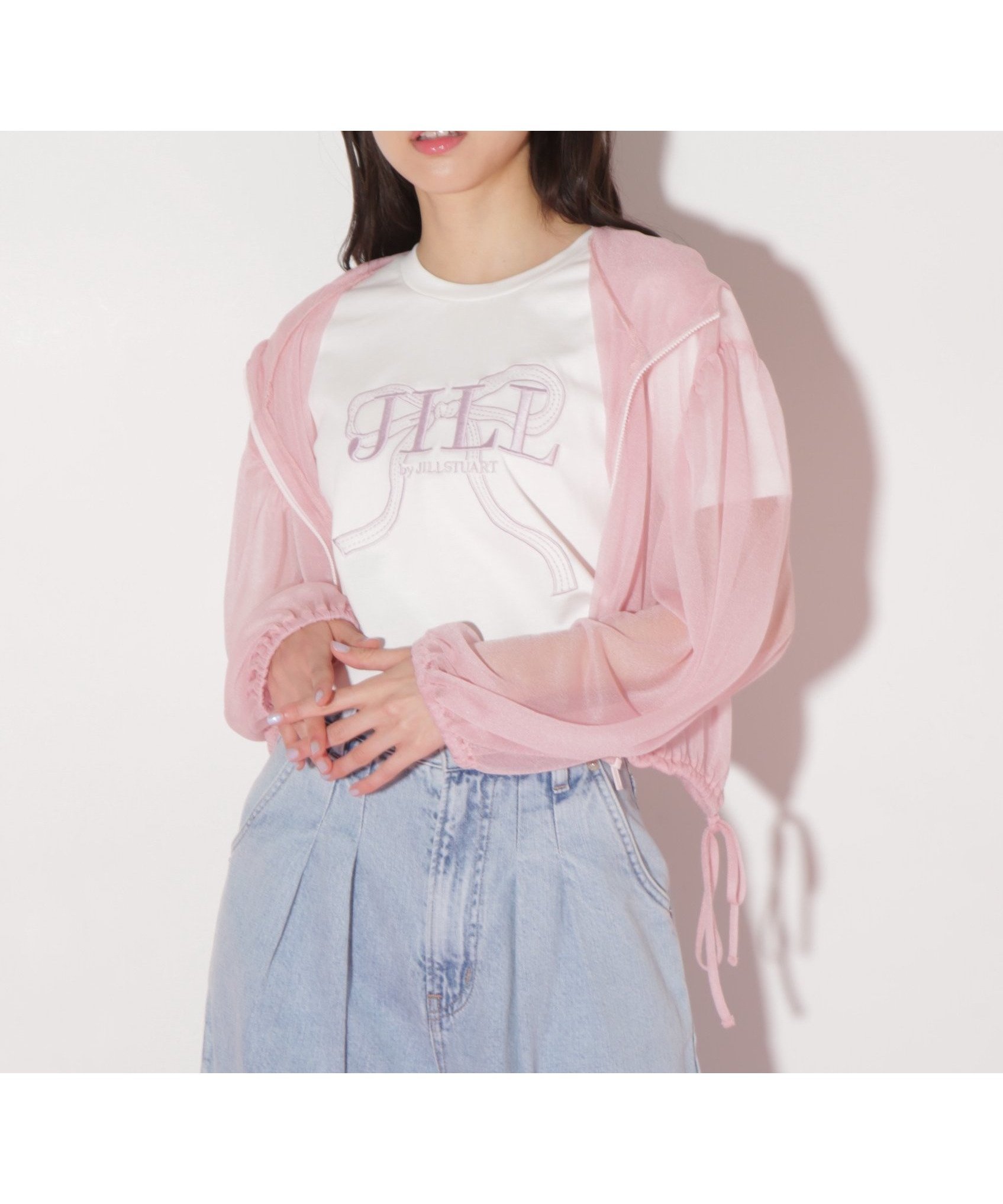 【その他のブランド/Other】のサイドリボンシアーパーカー インテリア・キッズ・メンズ・レディースファッション・服の通販 founy(ファニー) 　ファッション　Fashion　レディースファッション　Fashion for Women　トップス・カットソー　Cut & Sew Tops　レディースパーカー・カジュアルフーディー　Casual Hoodies & Sweatshirts　おすすめ　Recommended / Our Picks　シアー　Sheer, See-Through　リボン　Ribbon, Bow　ピンク|ID: prp329100004543862 ipo3291000000032752138
