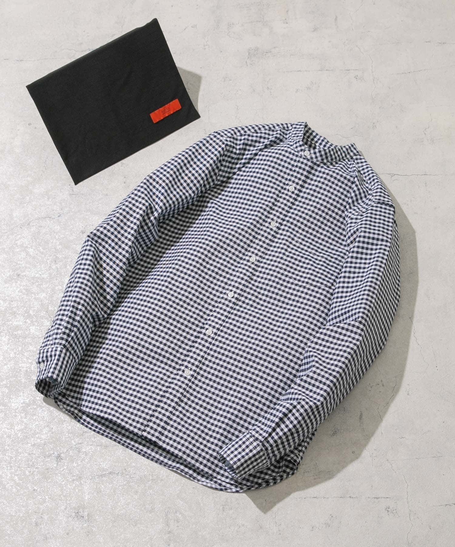 【アーバンリサーチ ロッソ/URBAN RESEARCH ROSSO / MEN】の『WEB限定』『XXLサイズあり』『抗菌/消臭』ハイパフォーマンスオックスバンドカラーシャツ インテリア・キッズ・メンズ・レディースファッション・服の通販 founy(ファニー) 　ファッション　Fashion　メンズファッション　MEN　抗菌　Antibacterial　サングラス　Sunglasses　シンプル　Simple　ストレッチ　Stretch　スニーカー　Sneakers　スラックス　Slacks　デニム　Denim　定番　Standard　バランス　Balance　パフォーマンス　Performance　フィット　Fit　ベーシック　Basic　ポーチ　Pouch　リュック　Ruck Sack　おすすめ　Recommend　旅行　Travel　ビジネス 仕事 通勤　Business　NAVY CHECK|ID: prp329100004543927 ipo3291000000032109765