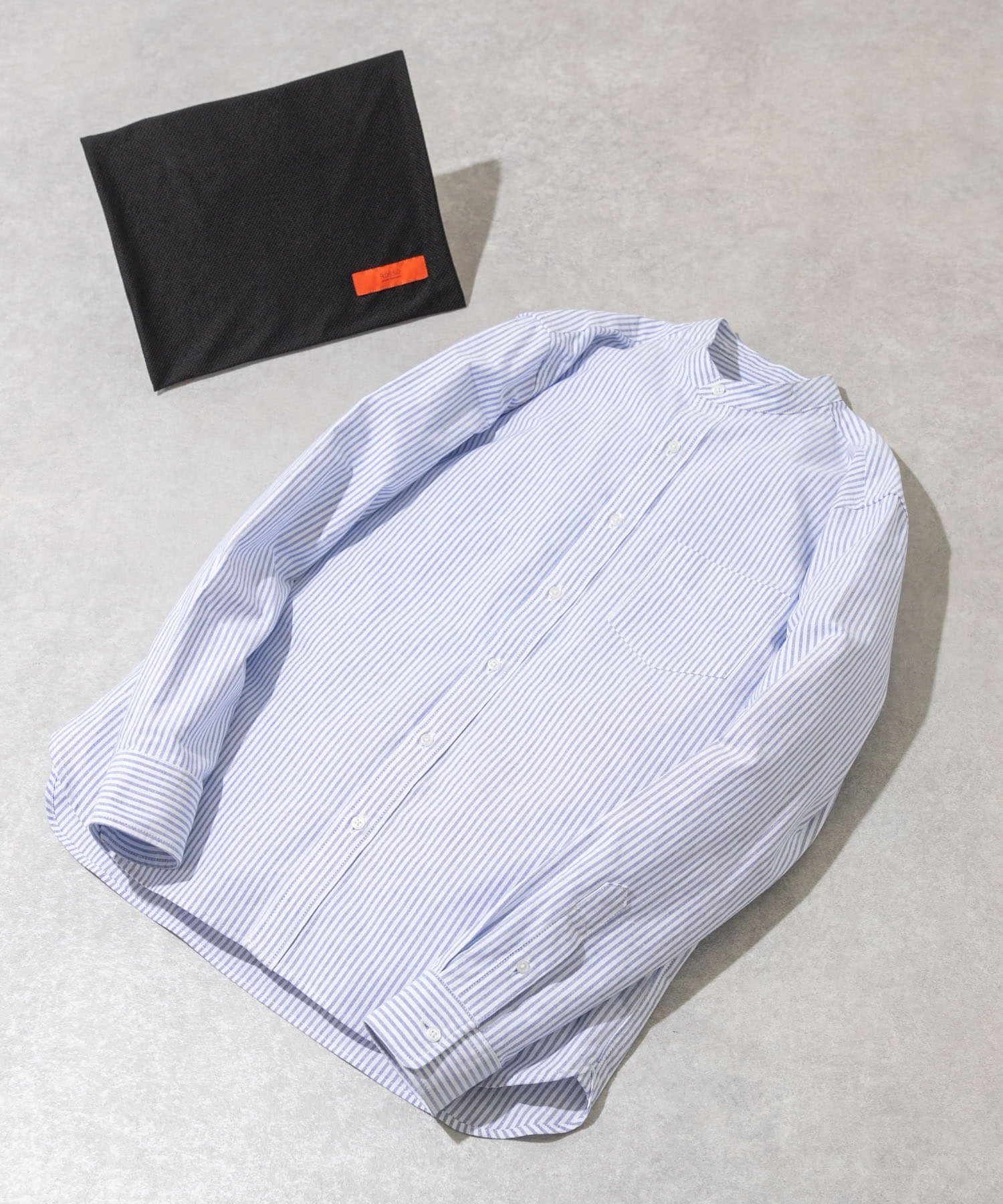 【アーバンリサーチ ロッソ/URBAN RESEARCH ROSSO / MEN】の『WEB限定』『XXLサイズあり』『抗菌/消臭』ハイパフォーマンスオックスバンドカラーシャツ インテリア・キッズ・メンズ・レディースファッション・服の通販 founy(ファニー) 　ファッション　Fashion　メンズファッション　MEN　抗菌　Antibacterial　サングラス　Sunglasses　シンプル　Simple　ストレッチ　Stretch　スニーカー　Sneakers　スラックス　Slacks　デニム　Denim　定番　Standard　バランス　Balance　パフォーマンス　Performance　フィット　Fit　ベーシック　Basic　ポーチ　Pouch　リュック　Ruck Sack　おすすめ　Recommend　旅行　Travel　ビジネス 仕事 通勤　Business　SAX STRIPE|ID: prp329100004543927 ipo3291000000032109777