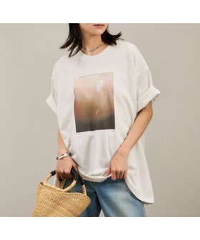 【サロン アダム エ ロペ/SALON adam et rope'】のYasuko Hirano / 平野泰子 ARTプリントリラックスT 人気、トレンドファッション・服の通販 founy(ファニー) ファッション Fashion レディースファッション WOMEN コンパクト Compact ノースリーブ No Sleeve フロント Front プリント Print 羽織 Haori リラックス Relax おすすめ Recommend |ID:prp329100004543966