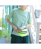 【ビームス ウイメン/BEAMS】のボーダー バインダー ショートスリーブ Tシャツ LIME|ID: prp329100004543996 ipo3291000000032642498