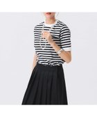 【ビームス ウイメン/BEAMS】のボーダー バインダー ショートスリーブ Tシャツ BLACK|ID: prp329100004543996 ipo3291000000032642500
