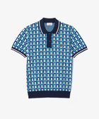 【ラコステ/LACOSTE / MEN】のオーガニックコットン ロバート・ジョージ ジャカードニットポロシャツ ブルー|ID: prp329100004544000 ipo3291000000032110178