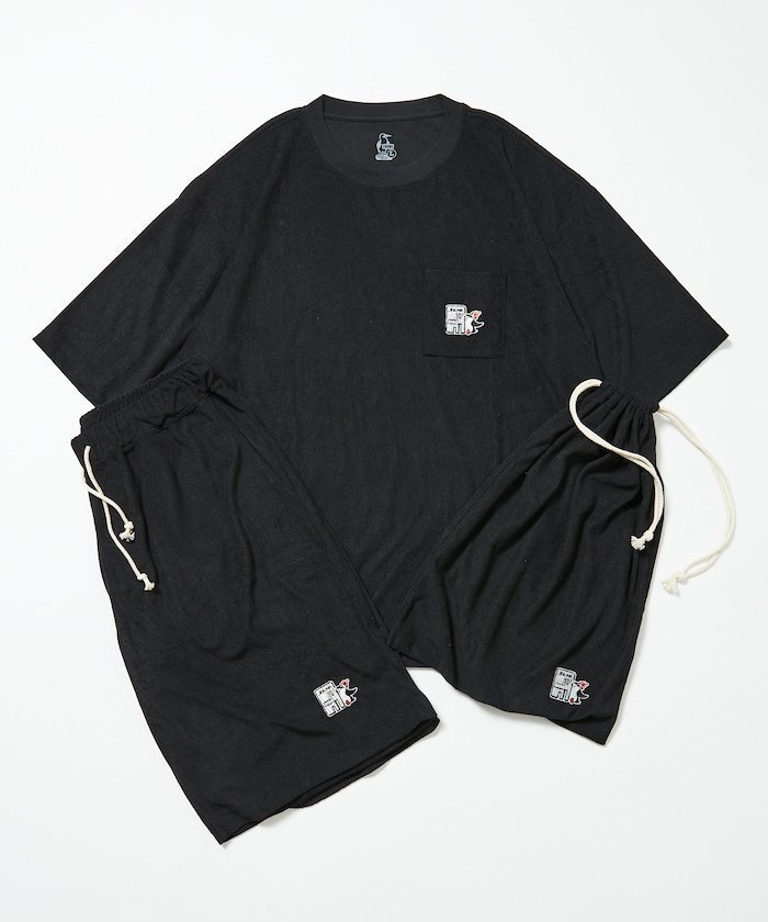【その他のブランド/Other】の別注 オールナイト37 パイルセットアップ/巾着袋付き 25SS インテリア・キッズ・メンズ・レディースファッション・服の通販 founy(ファニー) 　ファッション　Fashion　メンズファッション　MEN　セットアップ　Setup/Men　2025年　2025　2025春夏・S/S　Ss,Spring/Summer,2025　おすすめ　Recommend　スペシャル　Special　セットアップ　Set Up　別注　Special Order　夏　Summer　巾着　Purse　S/S・春夏　Ss・Spring/Summer　ブラック|ID: prp329100004544013 ipo3291000000032110240