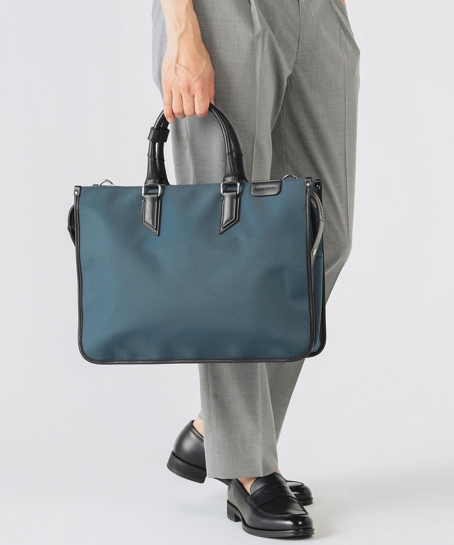 【ビームス ハート/BEAMS HEART / MEN】のナイロン * レザー ブリーフバッグ(A4サイズ収納可能) インテリア・キッズ・メンズ・レディースファッション・服の通販 founy(ファニー) 　ファッション　Fashion　メンズファッション　MEN　バッグ　Bag/Men　おすすめ　Recommend　ジャケット　Jacket　ビジネス 仕事 通勤　Business　ベーシック　Basic　ポケット　Pocket　ラップ　Wrap　エレガント 上品　Elegant　軽量　Lightweight　NAVY|ID: prp329100004544016 ipo3291000000032110256