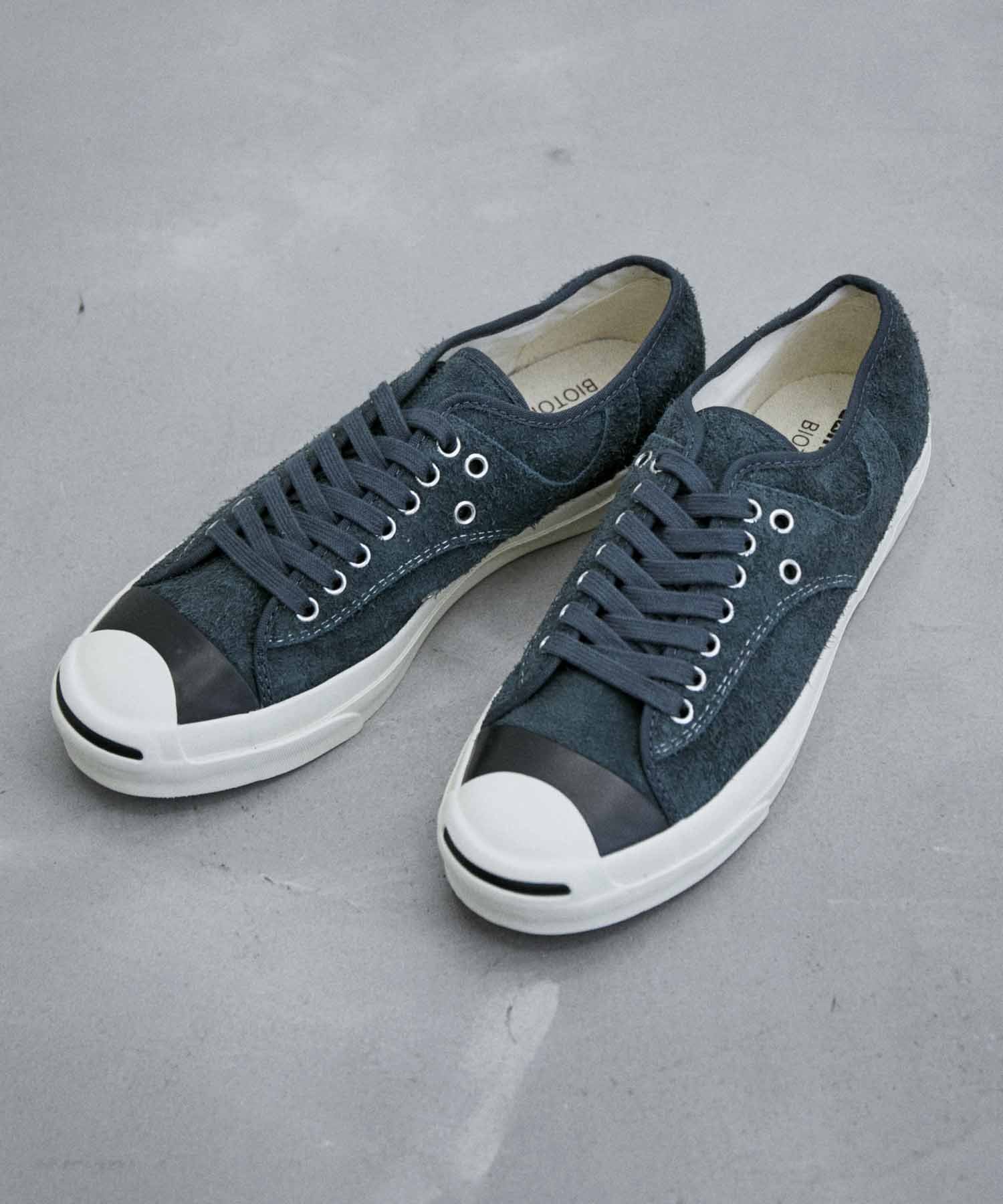 【アダムエロペ /ADAM ET ROPE' / MEN】の【CONVERSE for BIOTOP】JACK PURCELL RET SUEDE RALLY / BT インテリア・キッズ・メンズ・レディースファッション・服の通販 founy(ファニー) 　ファッション　Fashion　メンズファッション　MEN　インソール　Insole　シューズ　Shoes　シンプル　Simple　スニーカー　Sneakers　スペシャル　Special　定番　Standard　人気　Popularity　バスケット　Basket　プリント　Print　別注　Special Order　ラバー　Rubber　レース　Race　チャコール(06)|ID: prp329100004544021 ipo3291000000032110288