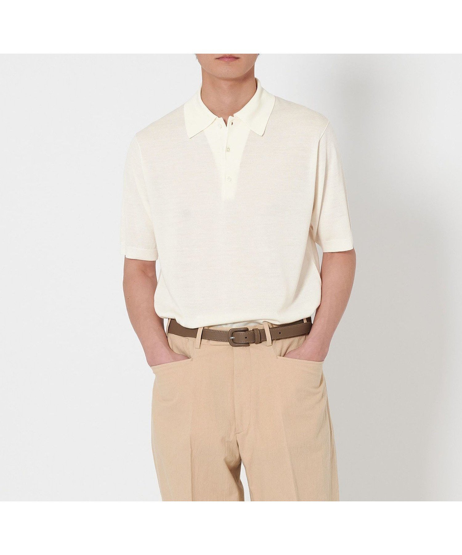 【ユナイテッドアローズ/UNITED ARROWS / MEN】のウール ハイゲージ ニットポロシャツ インテリア・キッズ・メンズ・レディースファッション・服の通販 founy(ファニー) 　ファッション　Fashion　メンズファッション　Fashion for Men　おすすめ　Recommended / Our Picks　ウォッシャブル　Machine Washable　ジャケット　Jacket, Outerwear　セットアップ　Set-Up, Coordinated Outfit　ポロシャツ　Polo Shirt, Collared Tee　エレガント 上品　Elegant　OFF WHITE|ID: prp329100004544099 ipo3291000000033340355