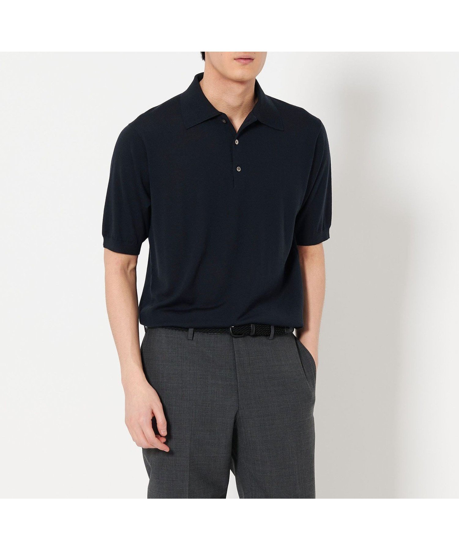 【ユナイテッドアローズ/UNITED ARROWS / MEN】のウール ハイゲージ ニットポロシャツ インテリア・キッズ・メンズ・レディースファッション・服の通販 founy(ファニー) 　ファッション　Fashion　メンズファッション　Fashion for Men　おすすめ　Recommended / Our Picks　ウォッシャブル　Machine Washable　ジャケット　Jacket, Outerwear　セットアップ　Set-Up, Coordinated Outfit　ポロシャツ　Polo Shirt, Collared Tee　エレガント 上品　Elegant　NAVY|ID: prp329100004544099 ipo3291000000033340358