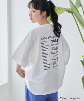 【コーエン/COEN】のYALE別注 ゆるシルエットTシャツ 人気、トレンドファッション・服の通販 founy(ファニー) ファッション Fashion レディースファッション WOMEN トップス・カットソー Tops/Tshirt シャツ/ブラウス Shirts/Blouses ロング / Tシャツ T-Shirts アイビー Ivy 巾着 Purse シンプル Simple スポーティ Sporty トレンド Trend フロント Front 別注 Special Order リラックス Relax ワンポイント One Point |ID:prp329100004544155