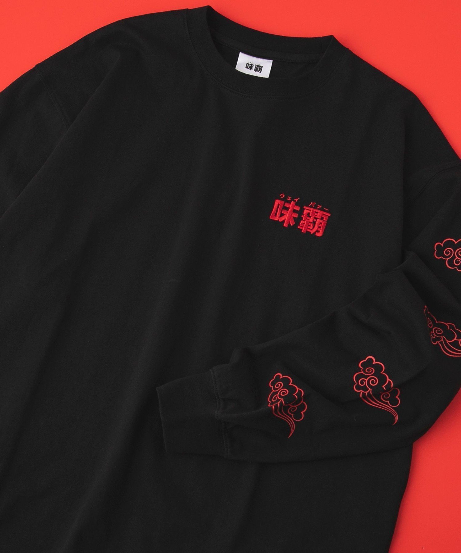 【コーエン/COEN】の【味覇/ウェイパァー】プリントロングスリーブTシャツ インテリア・キッズ・メンズ・レディースファッション・服の通販 founy(ファニー) 　ファッション　Fashion　レディースファッション　WOMEN　トップス・カットソー　Tops/Tshirt　シャツ/ブラウス　Shirts/Blouses　ロング / Tシャツ　T-Shirts　長袖　Long Sleeve　プリント　Print　別注　Special Order　モチーフ　Motif　リラックス　Relax　おすすめ　Recommend　BLACK|ID: prp329100004544190 ipo3291000000032111056