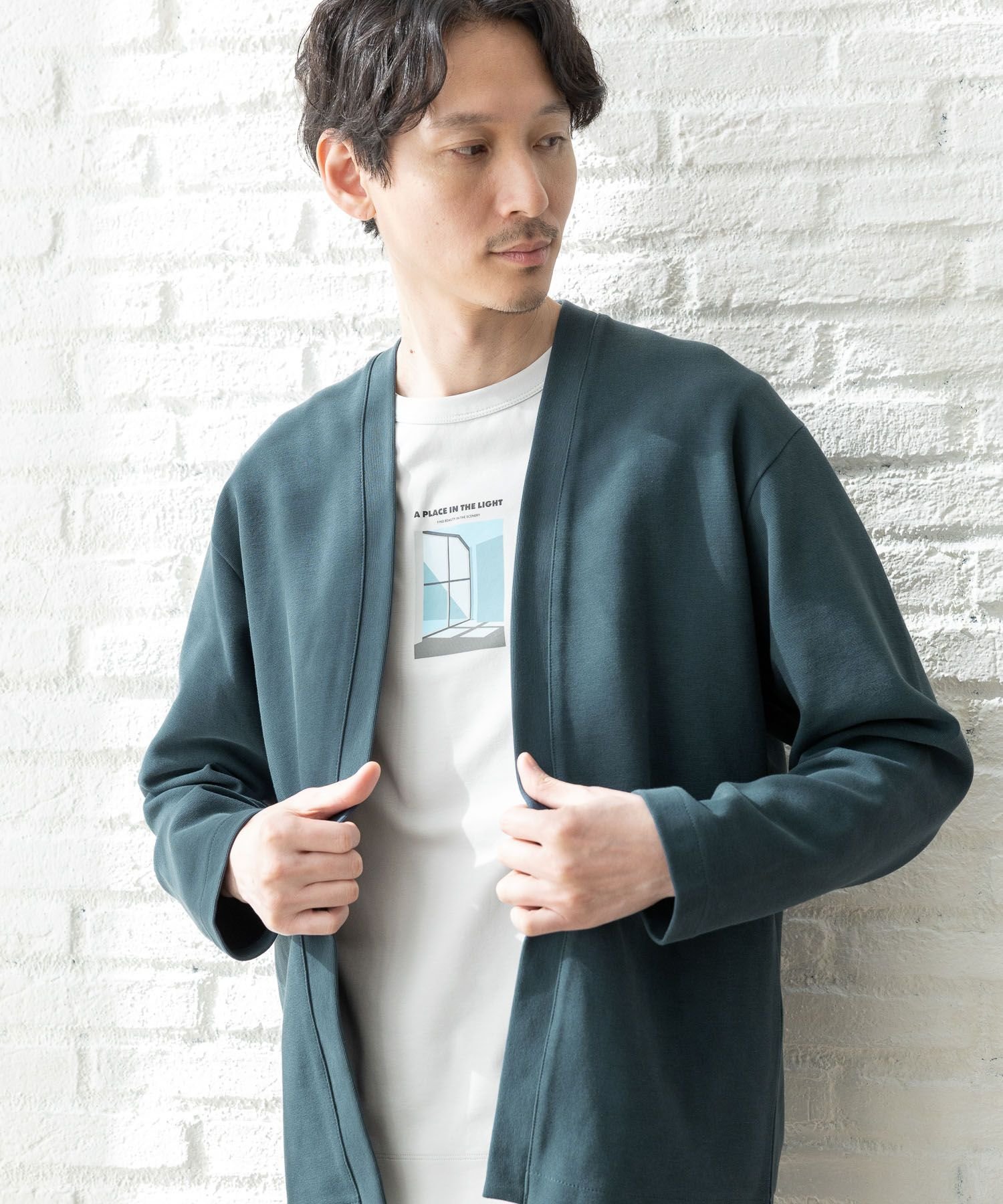 【グローバルワーク/GLOBAL WORK / MEN】のクリーンミラノリブカーディガン/147308 インテリア・キッズ・メンズ・レディースファッション・服の通販 founy(ファニー) 　ファッション　Fashion　メンズファッション　MEN　インナー　Inner　カットソー　Cut And Sew　カーディガン　Cardigan　シンプル　Simple　ストレッチ　Stretch　グリーン78|ID: prp329100004544219 ipo3291000000032111203