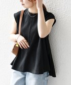 【シップス フォー ウィメン/SHIPS】のSHIPS any 接触冷感/汗染み防止加工/洗濯機可能 Aライン フレンチスリーブ TEE ブラック|ID: prp329100004544220 ipo3291000000032726431