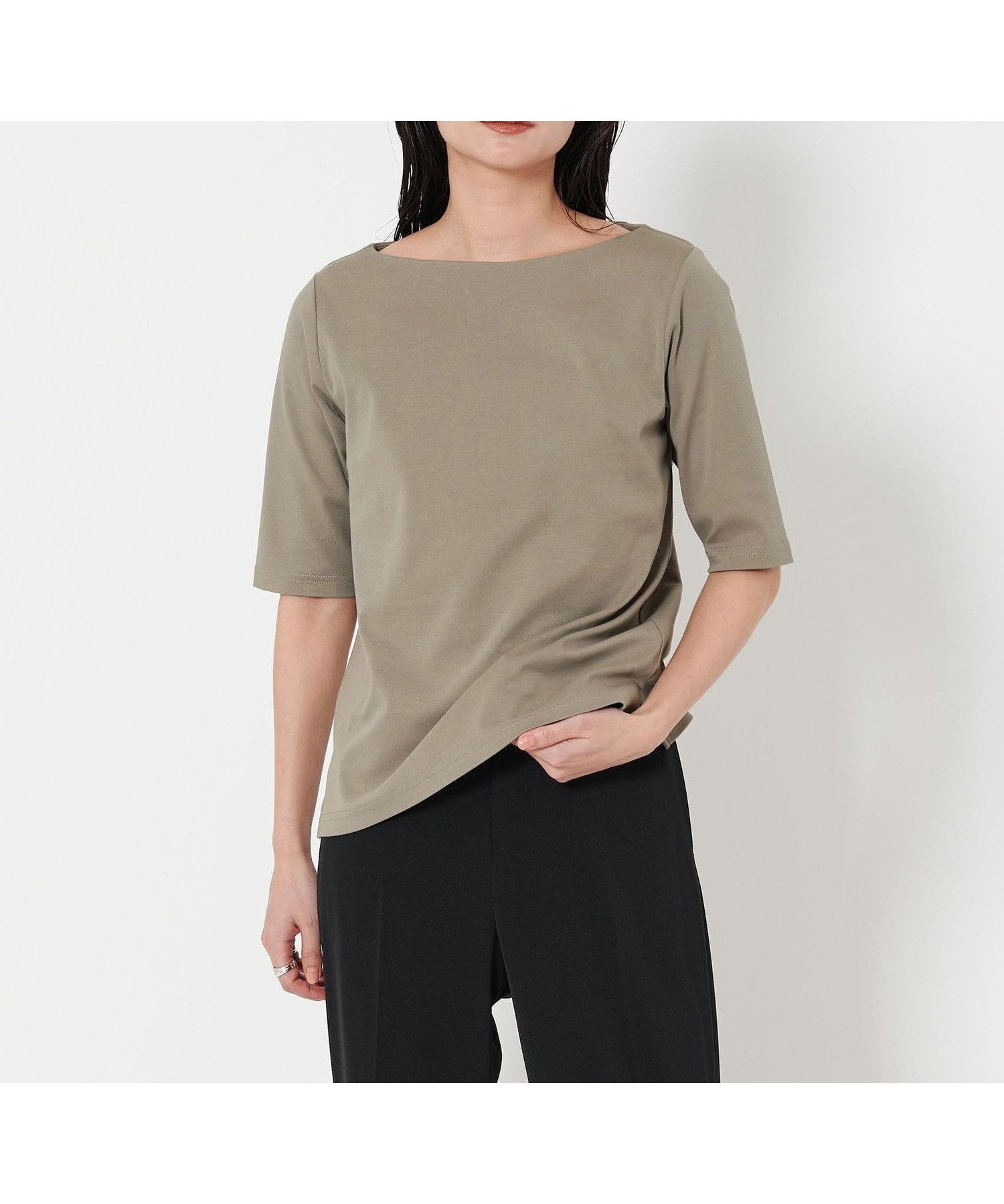 【ユナイテッドアローズ/UNITED ARROWS】のMARW UNITED ARROWS 5分袖 ボートネック Tシャツ -汗ジミ防止- 人気、トレンドファッション・服の通販 founy(ファニー) 　ファッション　Fashion　レディースファッション　Fashion for Women　トップス・カットソー　Cut & Sew Tops　シャツ・ブラウス・オフィスカジュアル　Elegant Blouses & Button-Ups　ロングTシャツ・Tシャツ　Longline T-Shirts & Tees　人気　Popular, Best Seller　フィット　Fit, Slim Fit　ベーシック　Basic, Essential　エレガント 上品　Elegant　ビジネス 仕事 通勤　Business / Work / Commuting　 other-1|ID: prp329100004544232 ipo3291000000033378163