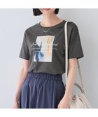 【インディヴィ/INDIVI】の【接触冷感/UVケア/選べるデザイン】フォト ロゴ プリントTシャツ 人気、トレンドファッション・服の通販 founy(ファニー) ファッション Fashion レディースファッション Fashion for Women トップス・カットソー Cut & Sew Tops シャツ・ブラウス・オフィスカジュアル Elegant Blouses & Button-Ups ロングTシャツ・Tシャツ Longline T-Shirts & Tees グラフィック Graphic, Graphic Design コンパクト Compact, Small Size ジャケット Jacket, Outerwear ストライプ Stripe, Striped Pattern プリント Print, Printed Pattern ベーシック Basic, Essential thumbnail チャコールグレー|ID: prp329100004544263 ipo3291000000033237411