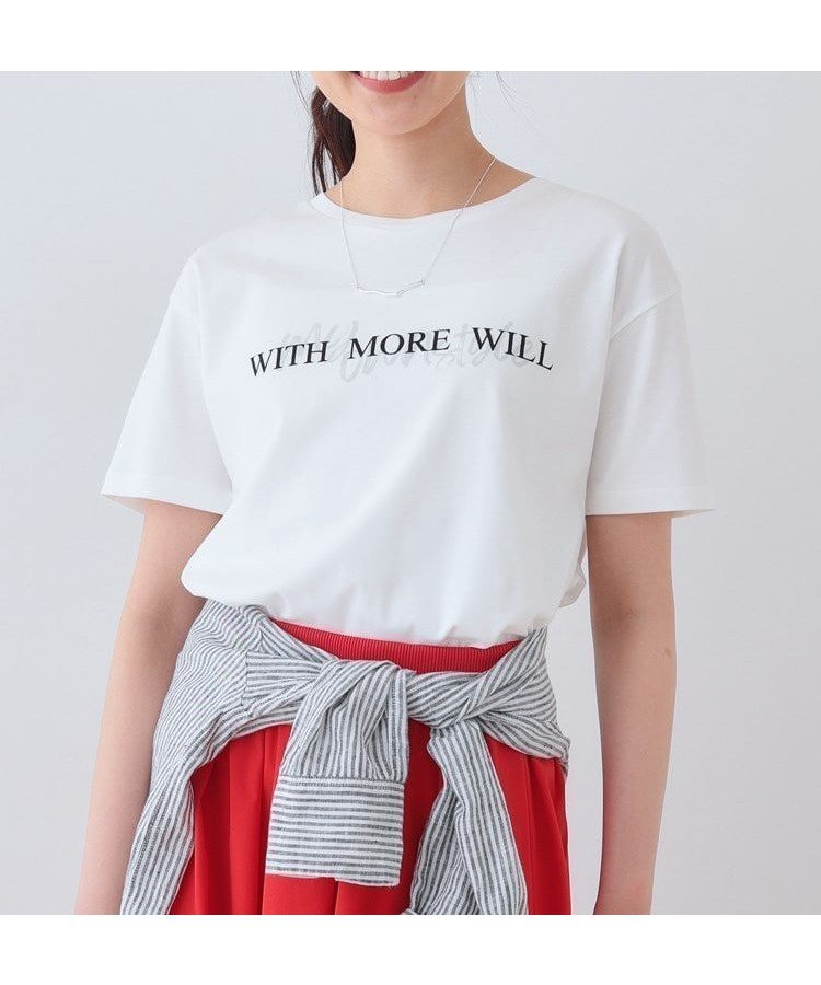【インディヴィ/INDIVI】の【接触冷感/UVケア/選べるデザイン】フォト ロゴ プリントTシャツ インテリア・キッズ・メンズ・レディースファッション・服の通販 founy(ファニー) 　ファッション　Fashion　レディースファッション　Fashion for Women　トップス・カットソー　Cut & Sew Tops　シャツ・ブラウス・オフィスカジュアル　Elegant Blouses & Button-Ups　ロングTシャツ・Tシャツ　Longline T-Shirts & Tees　グラフィック　Graphic, Graphic Design　コンパクト　Compact, Small Size　ジャケット　Jacket, Outerwear　ストライプ　Stripe, Striped Pattern　プリント　Print, Printed Pattern　ベーシック　Basic, Essential　ホワイト|ID: prp329100004544263 ipo3291000000033237417