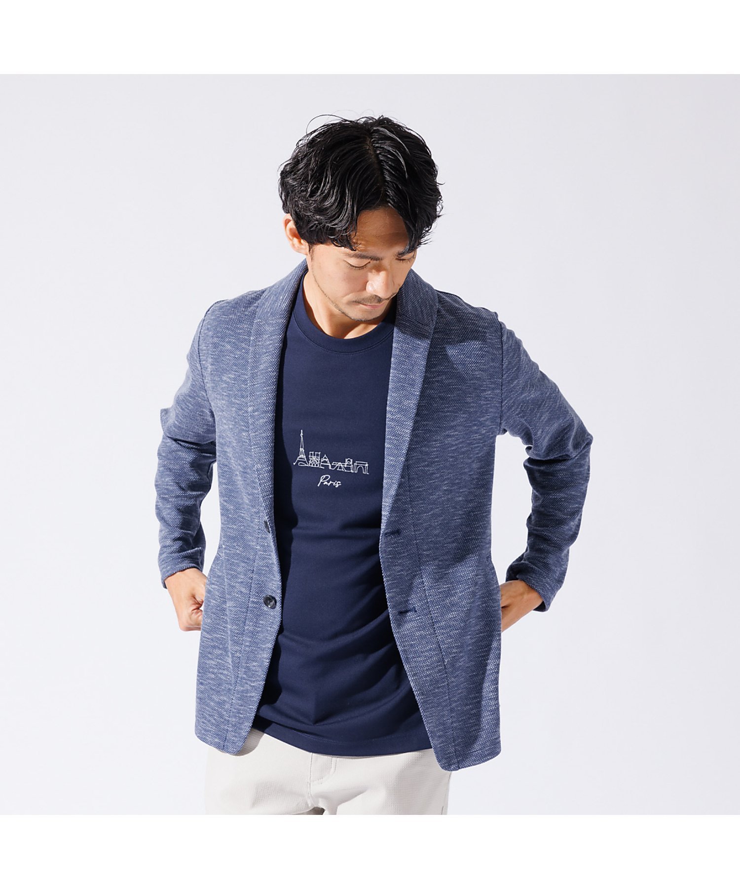 【アバハウス/ABAHOUSE / MEN】の【バーズアイ】ショールジャケット / サマージャケット インテリア・キッズ・メンズ・レディースファッション・服の通販 founy(ファニー) 　ファッション　Fashion　メンズファッション　MEN　サマー　Summer　ショール　Shawl　シンプル　Simple　ジャケット　Jacket　ストレッチ　Stretch　夏　Summer　春　Spring　S/S・春夏　Ss・Spring/Summer　ブルー|ID: prp329100004544271 ipo3291000000032111506