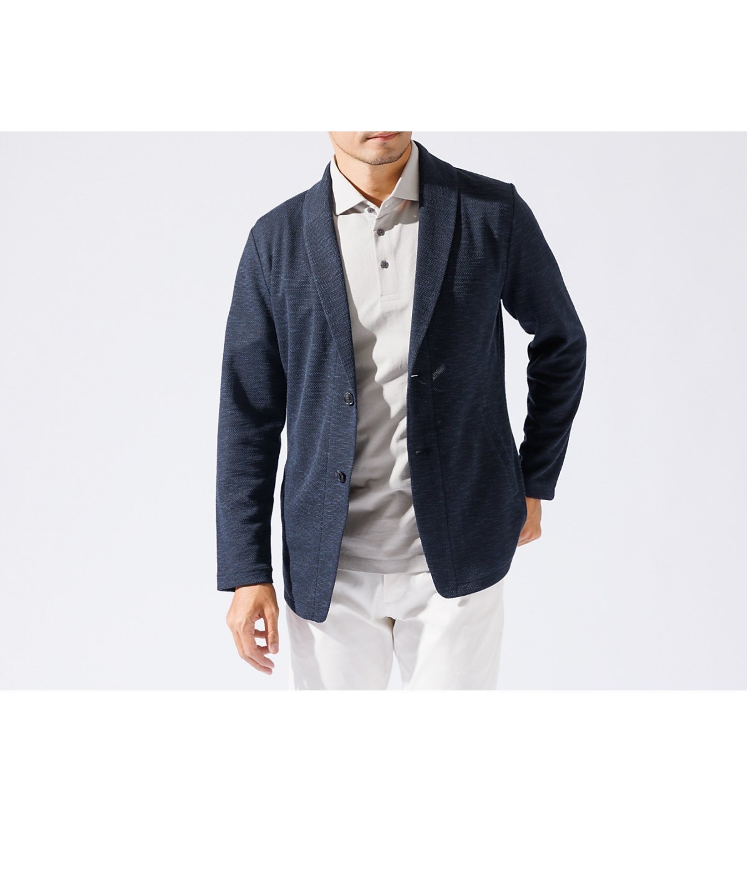 【アバハウス/ABAHOUSE / MEN】の【バーズアイ】ショールジャケット / サマージャケット インテリア・キッズ・メンズ・レディースファッション・服の通販 founy(ファニー) 　ファッション　Fashion　メンズファッション　MEN　サマー　Summer　ショール　Shawl　シンプル　Simple　ジャケット　Jacket　ストレッチ　Stretch　夏　Summer　春　Spring　S/S・春夏　Ss・Spring/Summer　ネイビー|ID: prp329100004544271 ipo3291000000032111508