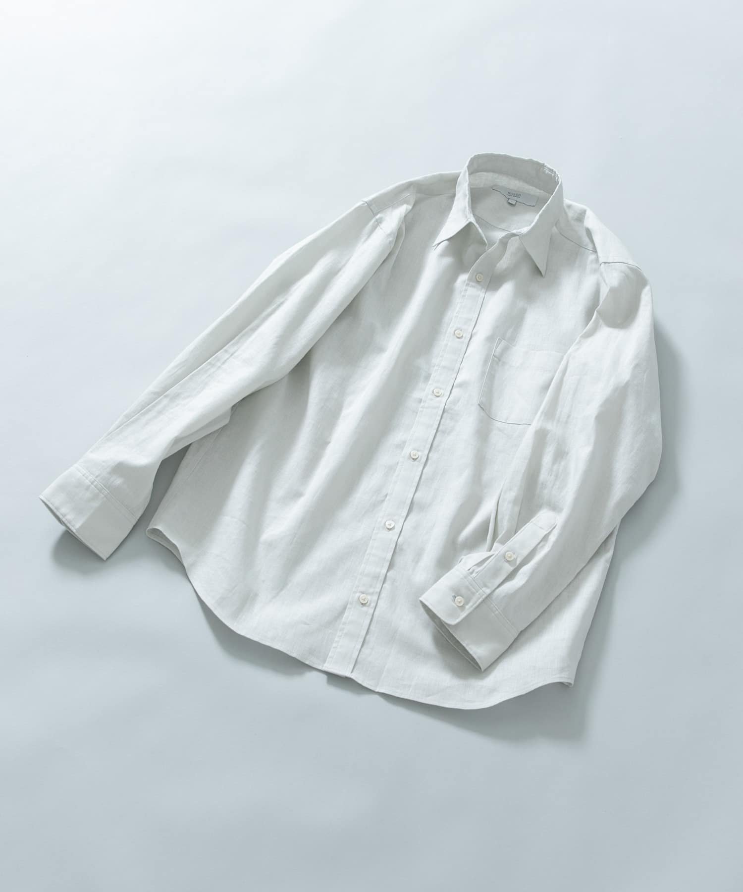 【アーバンリサーチ ロッソ/URBAN RESEARCH ROSSO / MEN】の『WEB限定』『XLサイズあり』リラックスコットンリネンレギュラーカラー長袖シャツ インテリア・キッズ・メンズ・レディースファッション・服の通販 founy(ファニー) 　ファッション　Fashion　メンズファッション　MEN　おすすめ　Recommend　インナー　Inner　カットソー　Cut And Sew　カーディガン　Cardigan　ジャケット　Jacket　フィット　Fit　ベーシック　Basic　リネン　Linen　リラックス　Relax　レギュラー　Regular　人気　Popularity　夏　Summer　春　Spring　S/S・春夏　Ss・Spring/Summer　長袖　Long Sleeve　BEIGE|ID: prp329100004544284 ipo3291000000032111572