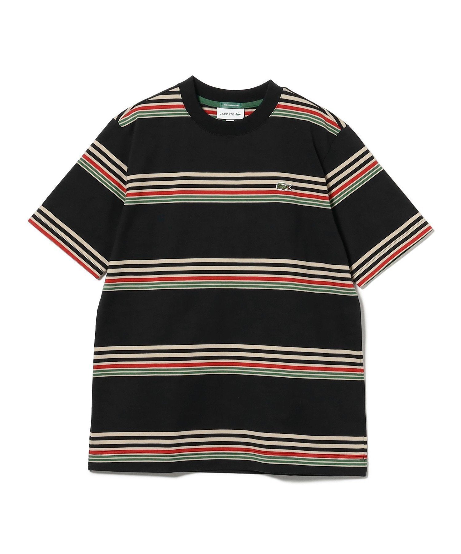 【ビームス/BEAMS / MEN】の【別注】LACOSTE / ボーダーTシャツ 25SS 半袖 メンズ コットン100% インテリア・キッズ・メンズ・レディースファッション・服の通販 founy(ファニー) 　ファッション　Fashion　メンズファッション　Fashion for Men　2025年　2025　2025春夏・S/S　Spring/Summer 2025 SS25　スポーツ　Sports, Activewear　パターン　Pattern, Design Print　フランス　France, French　ボーダー　Border, Stripe　ポロシャツ　Polo Shirt, Collared Tee　メンズ　Men's, Menswear　人気　Popular, Best Seller　別注　Limited Edition, Custom Order　半袖　Short Sleeve, Half Sleeve　定番　Standard, Basic Item　NOIR|ID: prp329100004544344 ipo3291000000033495996