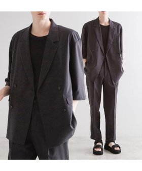 【ティーケー/tk TAKEO KIKUCHI / MEN】の【セットアップ 2点セット】ダブルテーラード半袖ジャケット+スラックス 人気、トレンドファッション・服の通販 founy(ファニー) ファッション Fashion メンズファッション MEN セットアップ Setup/Men ジャケット Jacket スラックス Slacks セットアップ Set Up ダブル Double トレンド Trend バランス Balance ポケット Pocket 半袖 Short Sleeve |ID:prp329100004544379