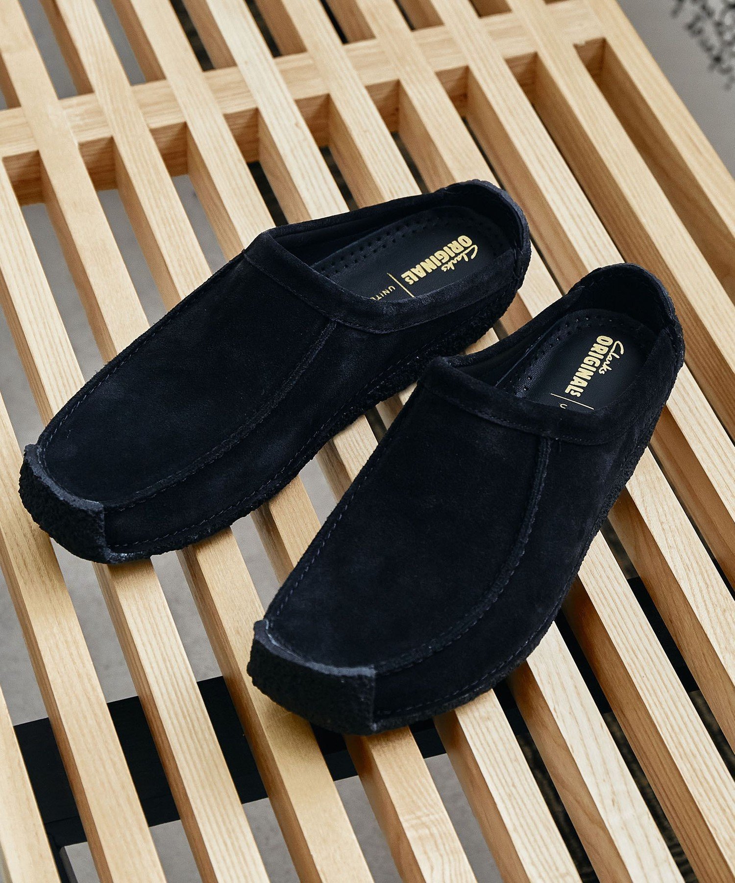 【その他のブランド/Other】の【別注】 Clarks Natalie Mabel/ナタリー メイブル インテリア・キッズ・メンズ・レディースファッション・服の通販 founy(ファニー) 　ファッション　Fashion　メンズファッション　MEN　シューズ　Shoes　スエード　Suede　スリッパ　Slipper　デザート　Dessert　定番　Standard　別注　Special Order　エレガント 上品　Elegant　BLACK|ID: prp329100004544399 ipo3291000000032112164