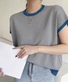 【ミニミニストア/miniministore】のフレンチスリーブサマーニット レディース 人気、トレンドファッション・服の通販 founy(ファニー) ファッション Fashion レディースファッション Fashion for Women トップス・カットソー Cut & Sew Tops ニット Knit Tops & Sweaters 春 Spring シンプル Simple, Minimal ストライプ Stripe, Striped Pattern スリーブ Sleeve, Long Sleeve / Short Sleeve ニットソー Knit-Sewn, Cut & Sew Knit フレンチ French, French Style 半袖 Short Sleeve, Half Sleeve S/S・春夏 SS, Spring/Summer, Warm Season 夏 Summer エレガント 上品 Elegant thumbnail ブルー|ID: prp329100004544437 ipo3291000000032715025