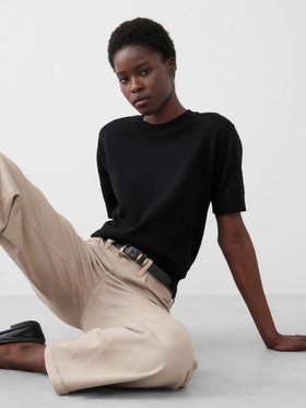 【バナナリパブリック ファクトリーストア/BANANA REPUBLIC FACTORY STORE】のBANANA REPUBLIC FACTORY STORE ショートスリーブ セーター 人気、トレンドファッション・服の通販 founy(ファニー) ファッション Fashion レディースファッション Ladies' Fashion Online ショート Short スリーブ Sleeve セーター Sweater ミックス Mix |ID:prp329100004544522