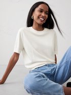 【バナナリパブリック ファクトリーストア/BANANA REPUBLIC FACTORY STORE】のBANANA REPUBLIC FACTORY STORE ショートスリーブ セーター 人気、トレンドファッション・服の通販 founy(ファニー) ファッション Fashion レディースファッション Ladies' Fashion Online ショート Short スリーブ Sleeve セーター Sweater ミックス Mix thumbnail SNOW_DAY|ID: prp329100004544522 ipo3291000000032660967