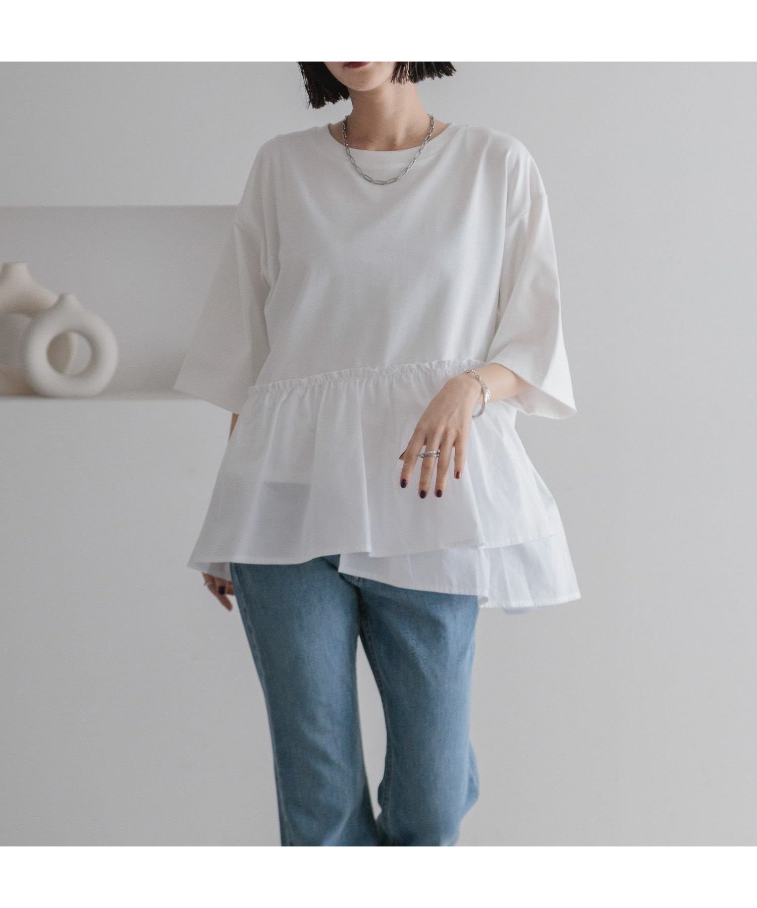 【ローリーズファーム/LOWRYS FARM】のカイテキキノウチュニックSS インテリア・キッズ・メンズ・レディースファッション・服の通販 founy(ファニー) 　ファッション　Fashion　レディースファッション　WOMEN　トップス・カットソー　Tops/Tshirt　カットソー　Cut And Sew　ボトム　Bottom　オフ05|ID: prp329100004544872 ipo3291000000032341698