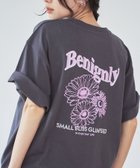 【コーエン/COEN】のフラワーモチーフバックプリントTシャツ DK.GRAY|ID: prp329100004544913 ipo3291000000033565910